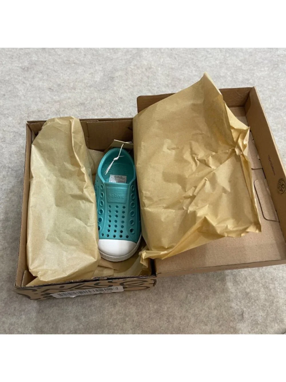 Native Jefferson Slip On Comfort Water Play Shoes Pool Blue (Teal) Toddler